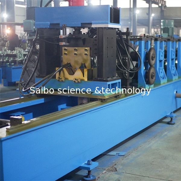 Gear Box Drive Guard Rail Forming Machine 3.5mm For Highway Saft